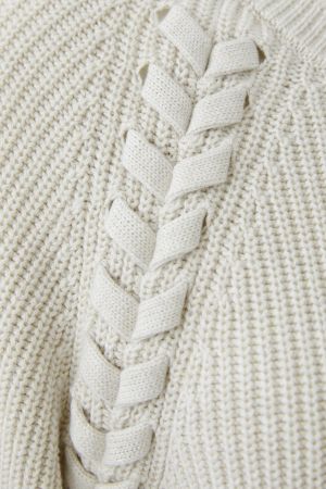 Oui Chunky Off White Jumper