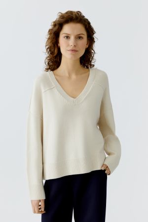 Oui Off White Jumper