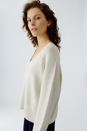 Oui Off White Jumper