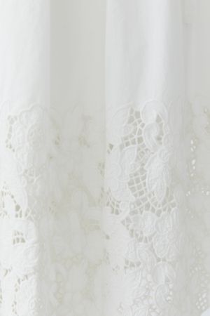 Oui White Midi Skirt