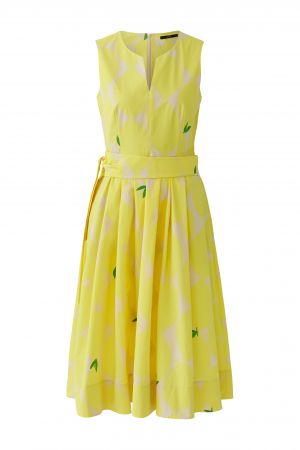 Oui Yellow Midi Dress