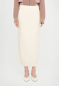 MM Fabiana faux leather skirt  Cream