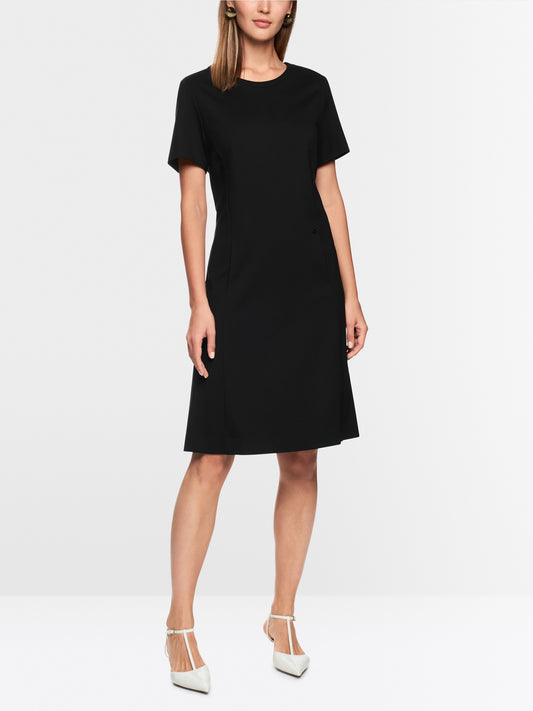 Marc Cain Navy Short Sleeve Shift Dress