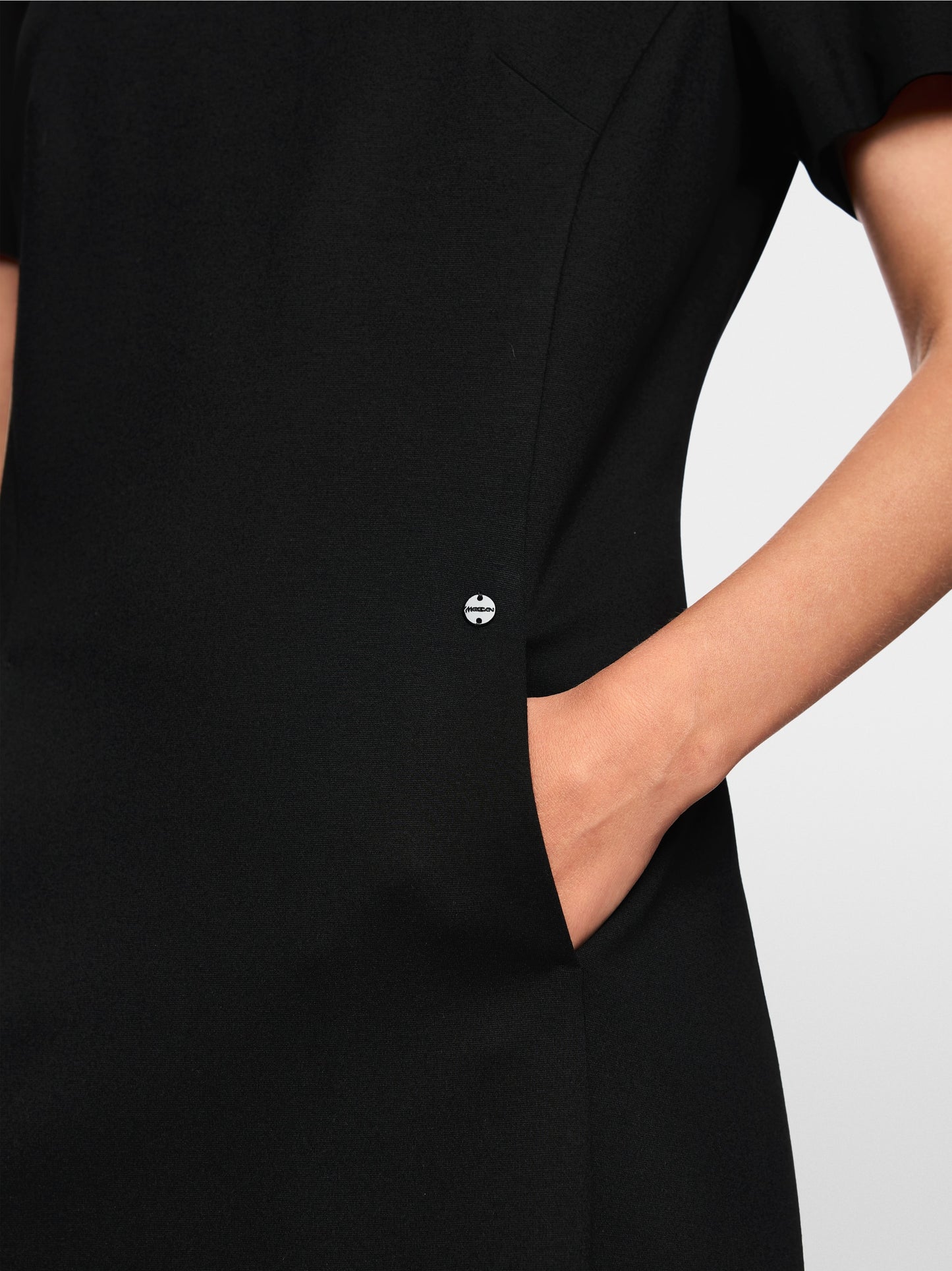 Marc Cain Navy Short Sleeve Shift Dress