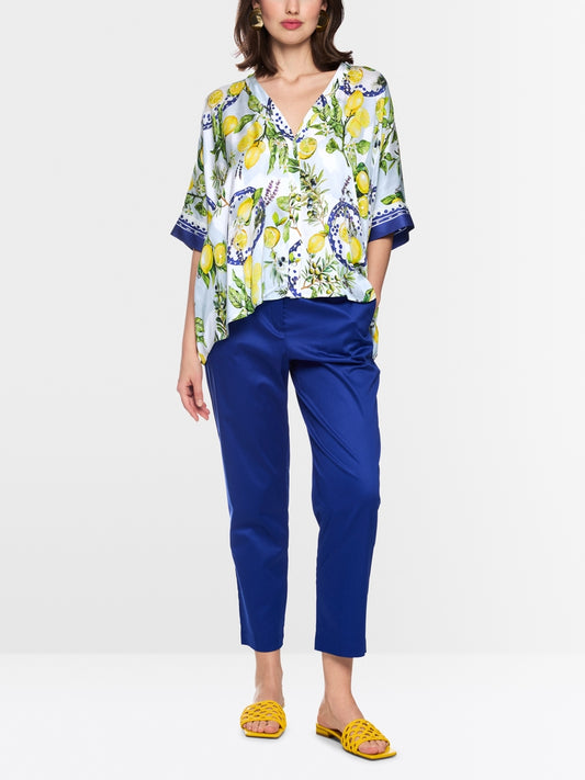 Marccain Viscose blouse with Mediterranean print  Item no.: AA 51.09 W03 col. 100