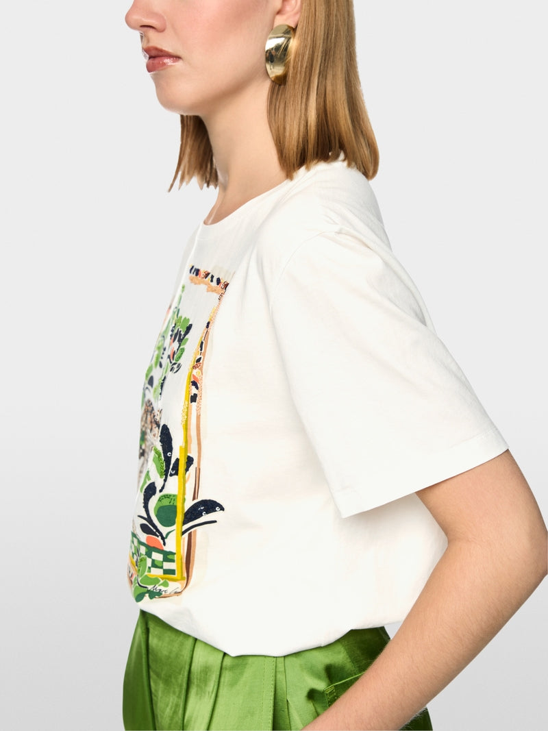 Marc Cain Leopard Motif T-shirt