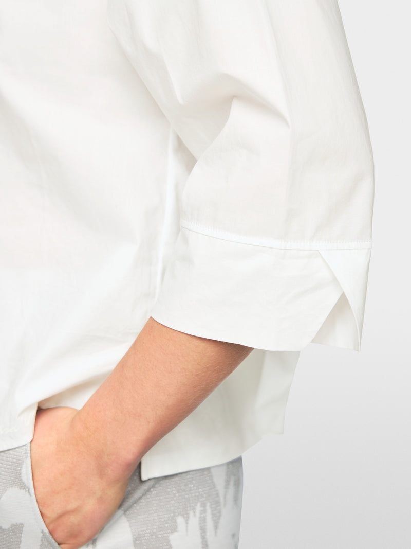 Marc Cain White Blouse with Embroidery