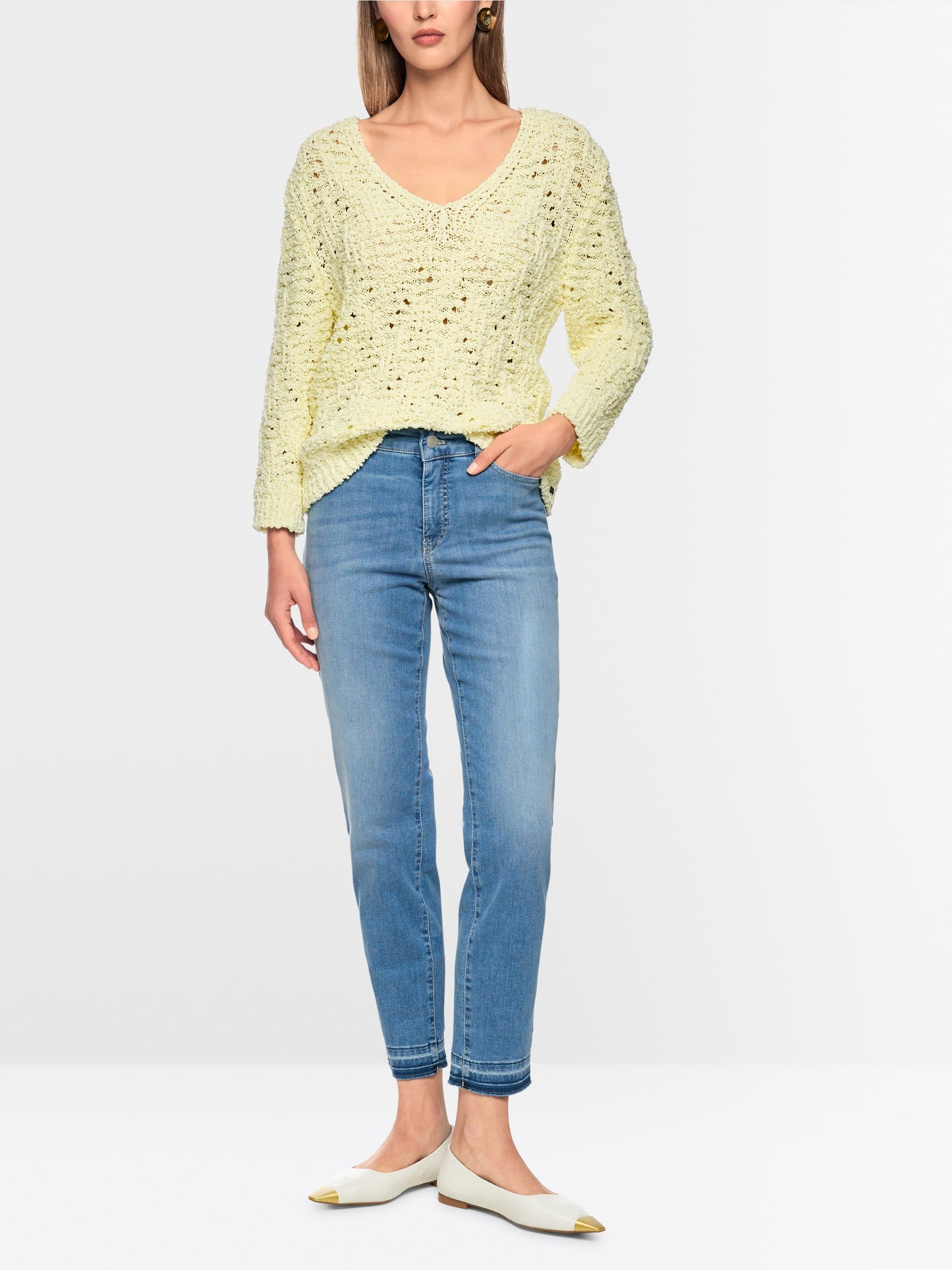 Marc Cain Silea Slim-Fit Jeans with Cropped Cut
