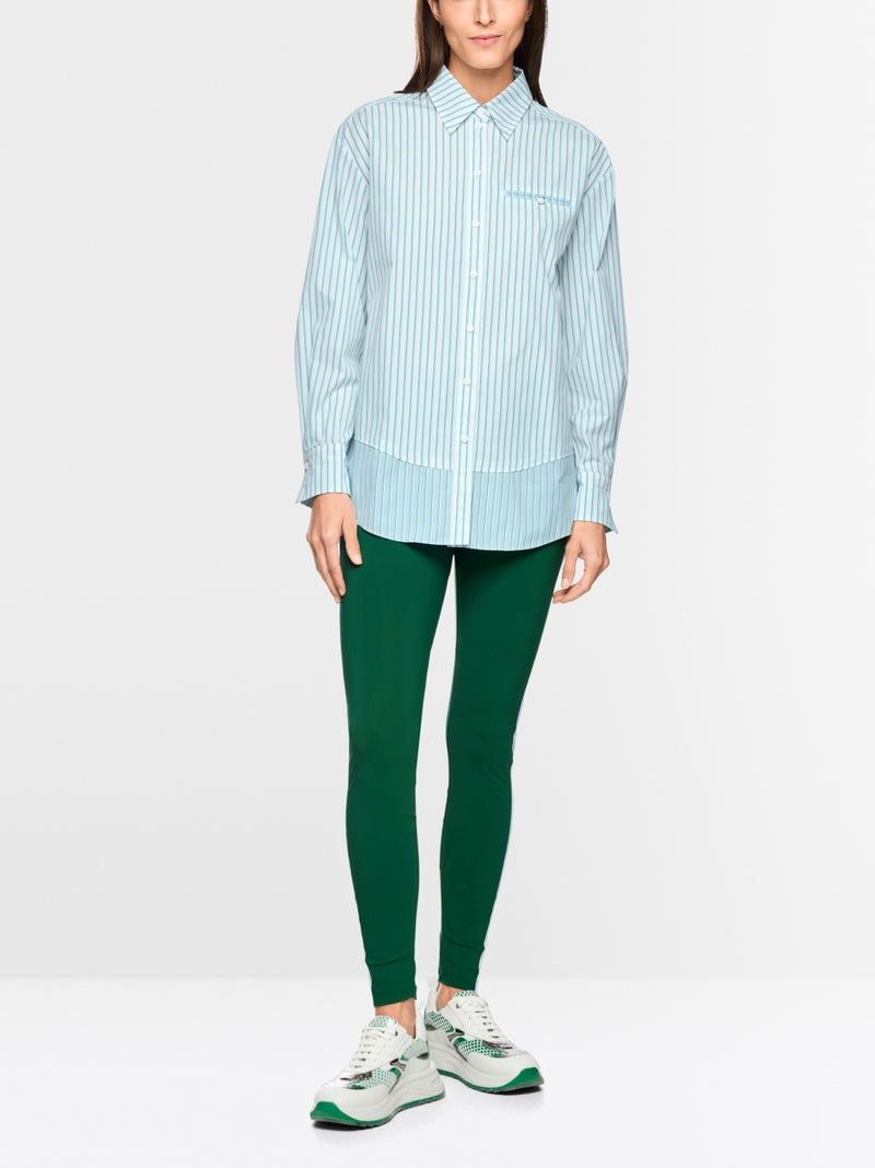 Marc Cain Striped Cotton Shirt Blouse