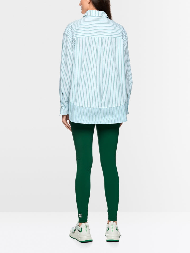 Marc Cain Striped Cotton Shirt Blouse