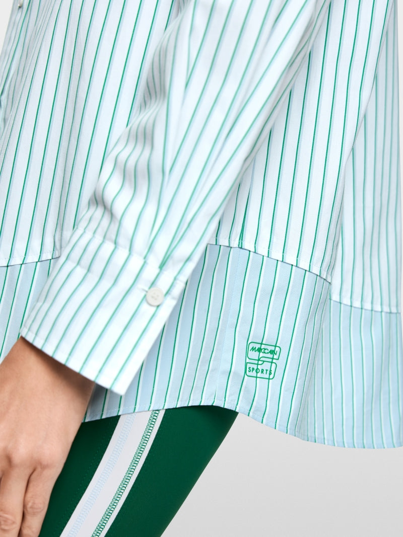 Marc Cain Striped Cotton Shirt Blouse