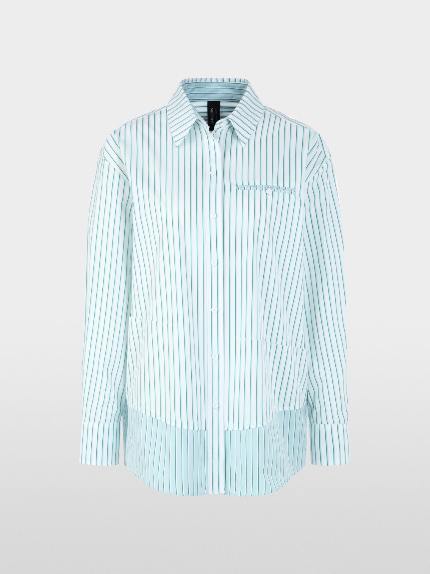 Marc Cain Striped Cotton Shirt Blouse