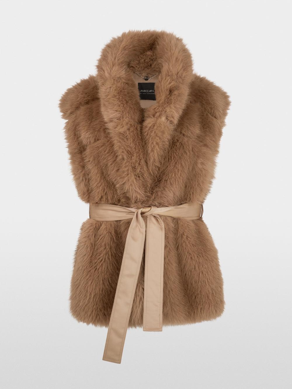 Marc Cain Faux Fur Gilet with quilted back  BC37.04 W72 620
