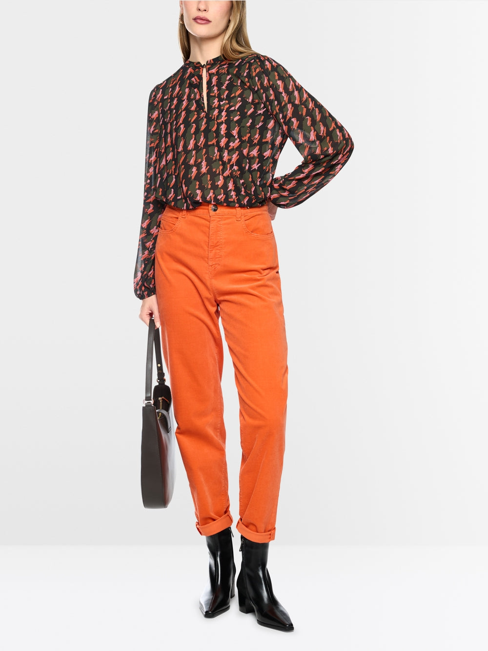 Marc Cain Abstract houndstooth blouse BC 51.36 W20 col. 484