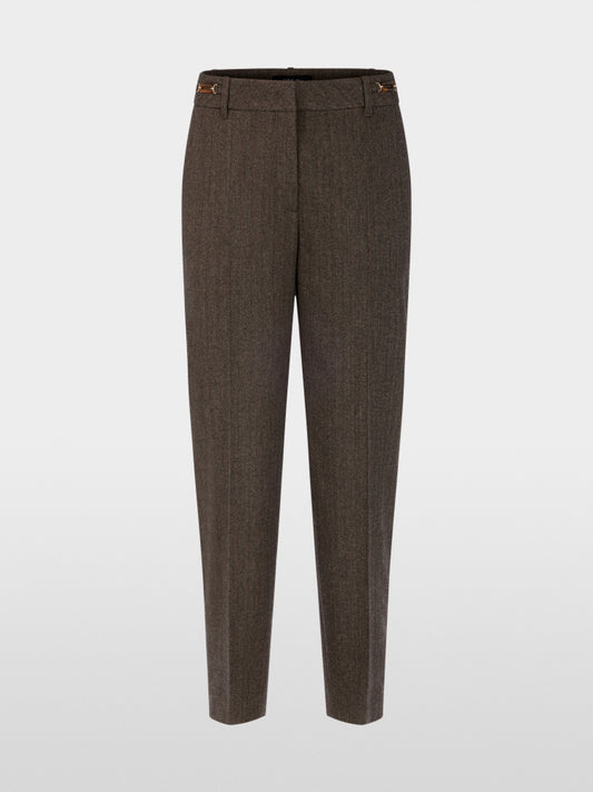 Marc Cain Brown Striped Trousers  BC 81.39 W74 697