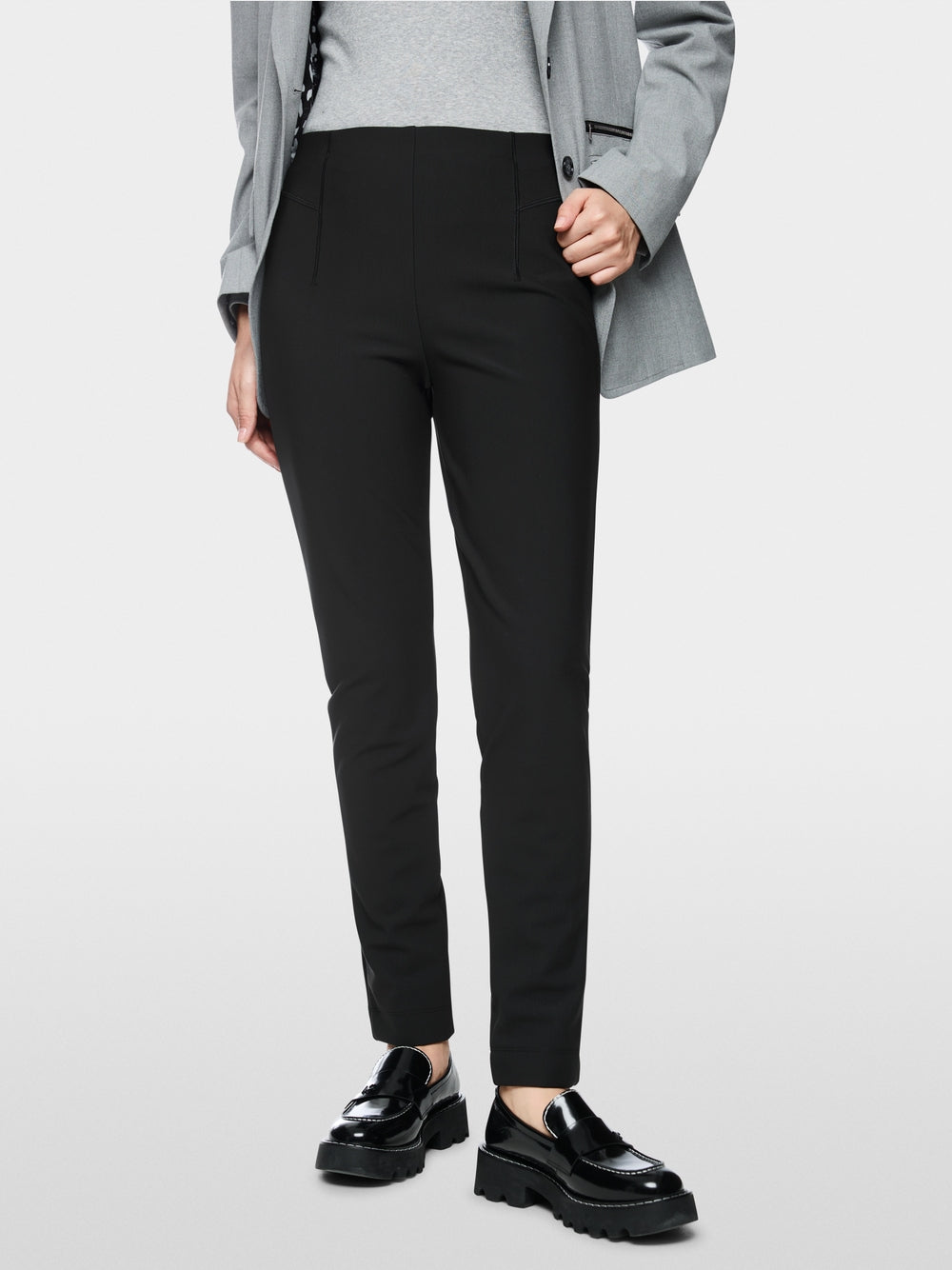 Marc Cain - SOFIA slim fit fabric trousers  Black New   BP 81.62 J34 col. 900