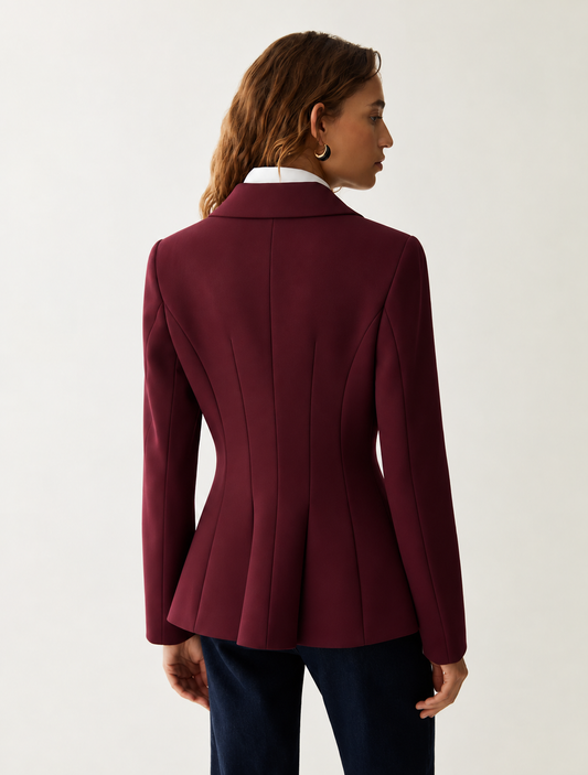 PennyBlack Technical Blazer - Burgandy