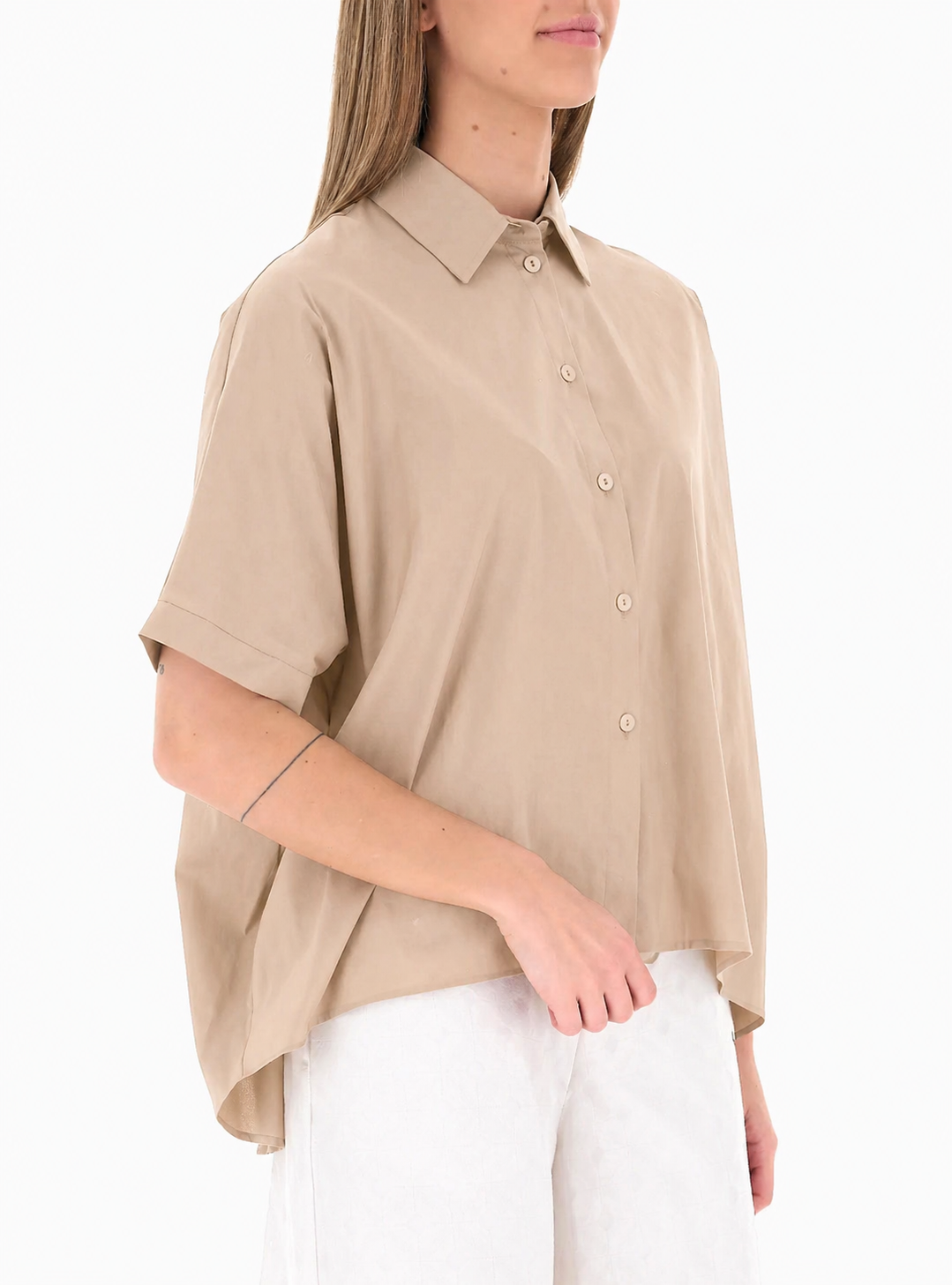 MaxMara Beachwear Beige Shirt