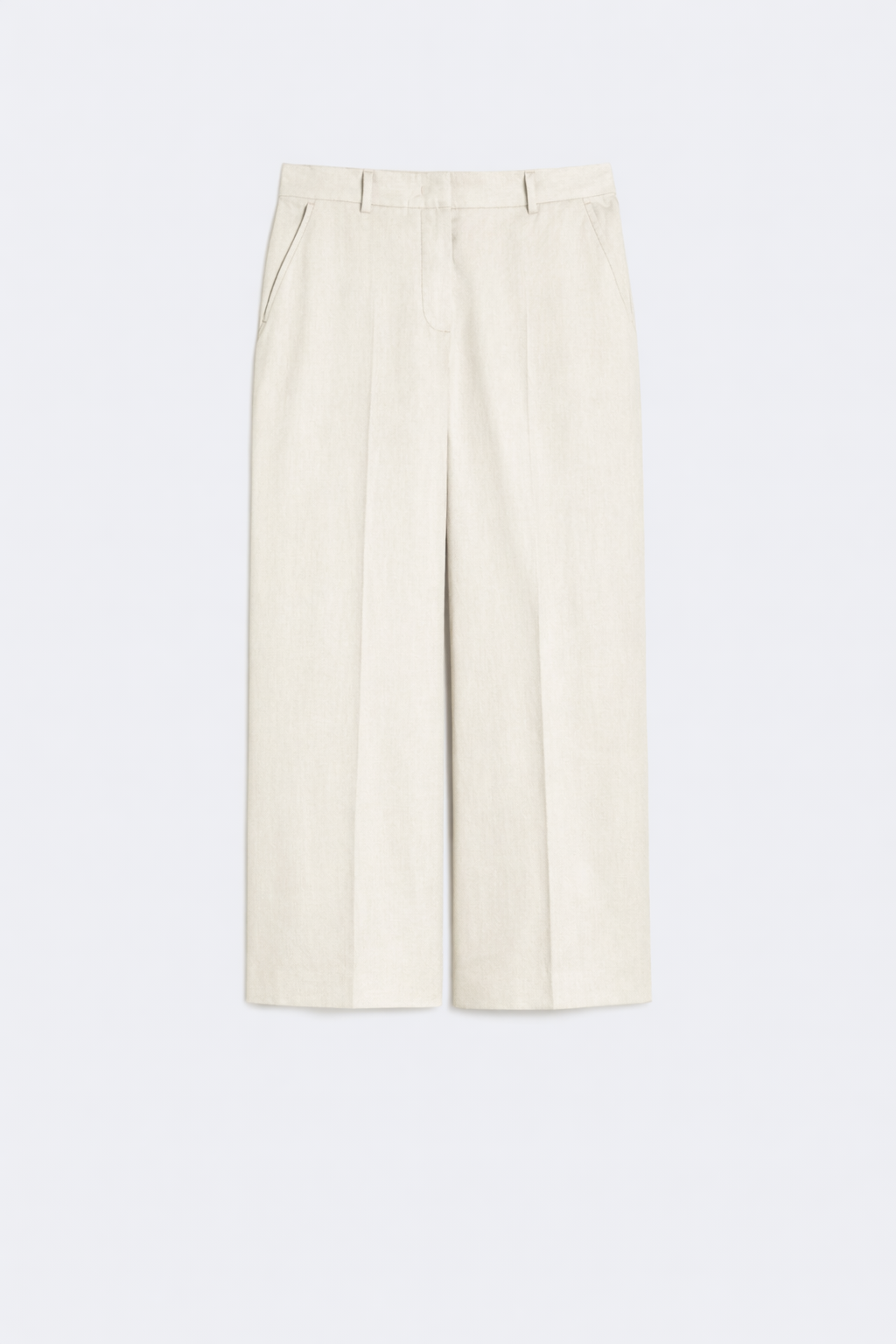 Weekend MaxMara Cotton and Linen Canvas Trousers