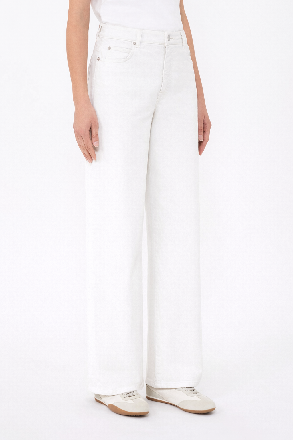 Weekend MaxMara Cotton Drill Wide-Leg Trousers  WKDMEDINA