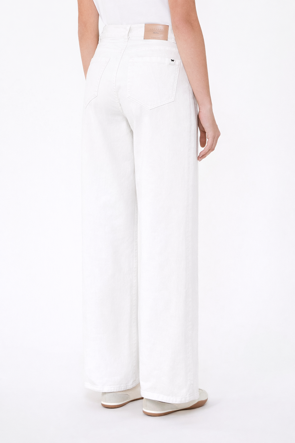 Weekend MaxMara Cotton Drill Wide-Leg Trousers  WKDMEDINA