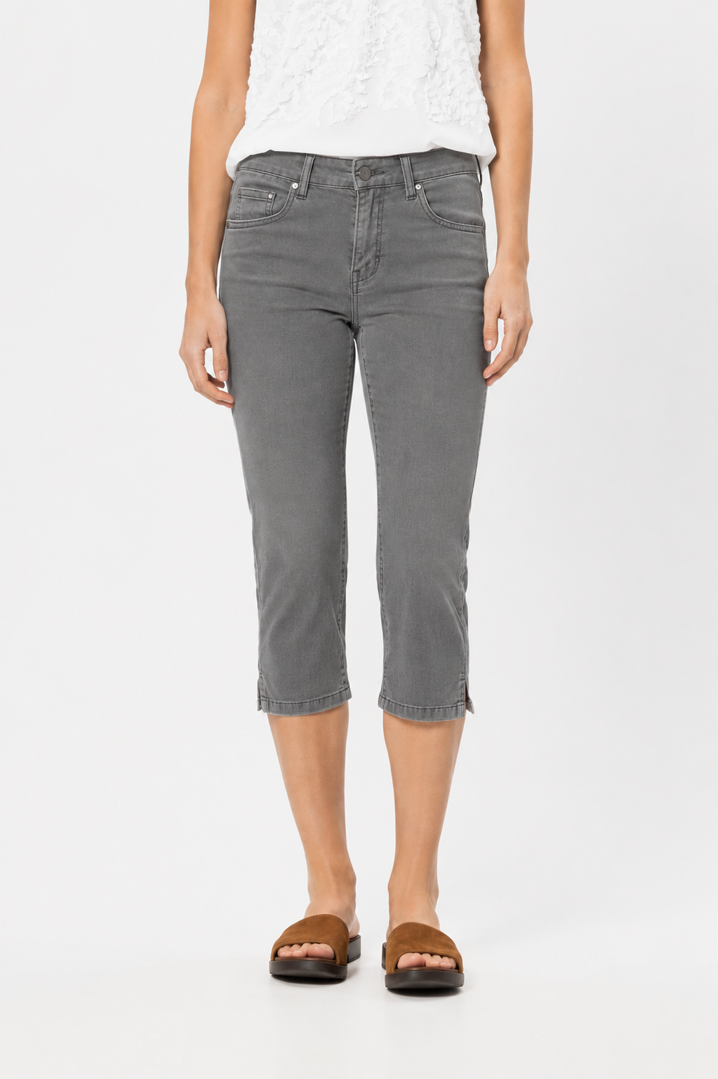 Luisa Cerano Grey Cropped Jeans
