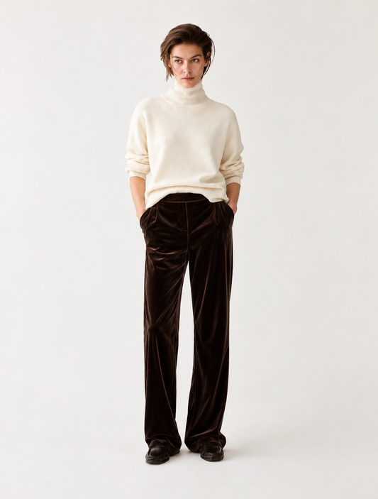 PEnnyblack  Merlot Velvet Trousers  PBPPAPRICA