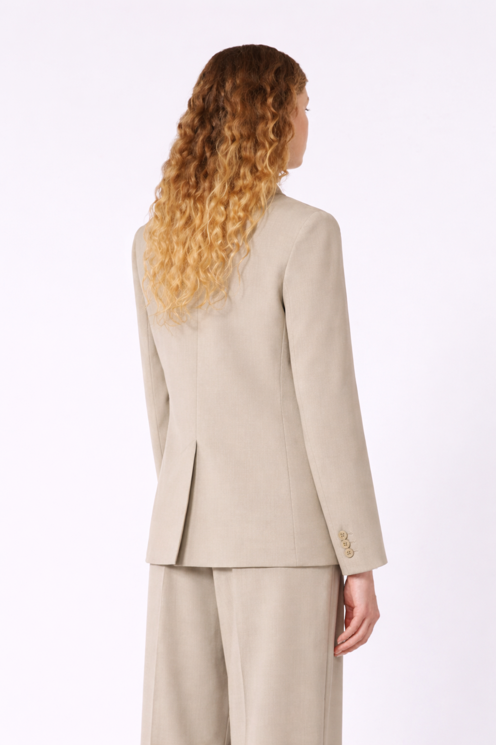 Weekend MaxMara Stretch Wool Blazer  Dark Cream  WKDLAMINE