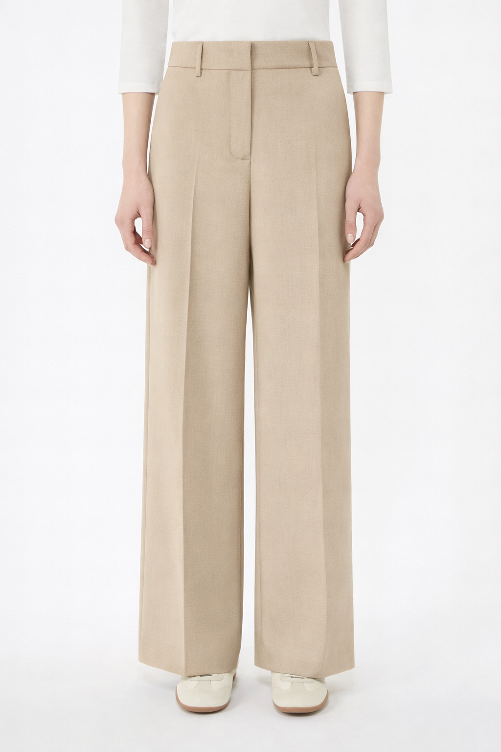Weekend MaxMara Woollen Cloth Palazzo Trousers   WKDVISIVO