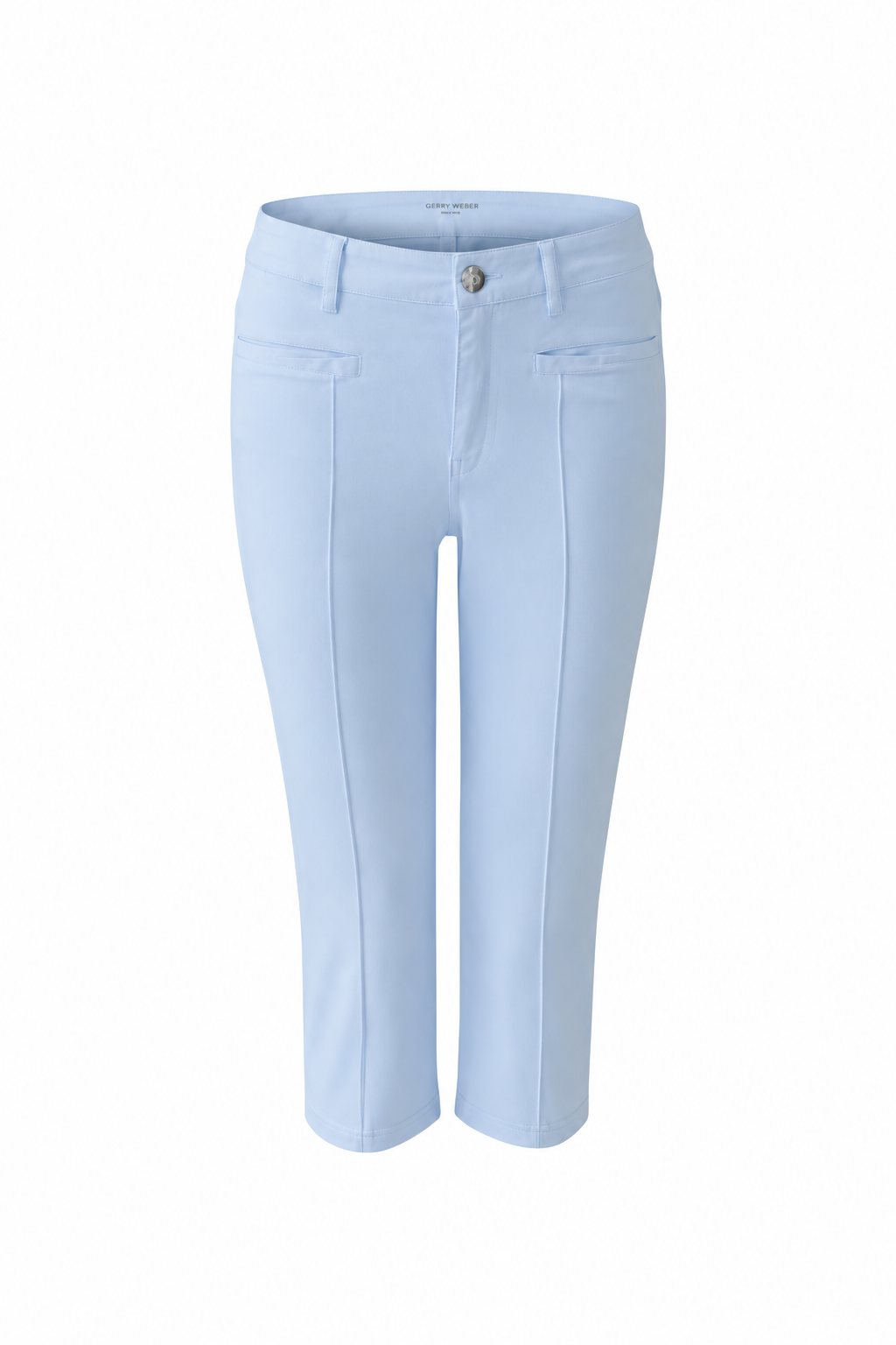Oui Pale Blue Capri Trousers