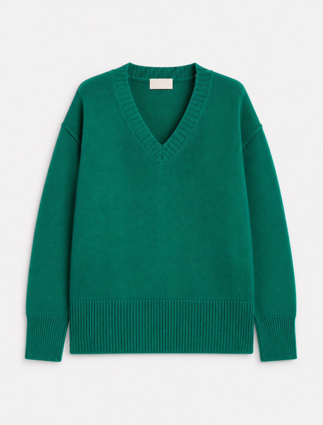 IBLUES WOOL AND CASHMERE-BLEND V-JUMPER
