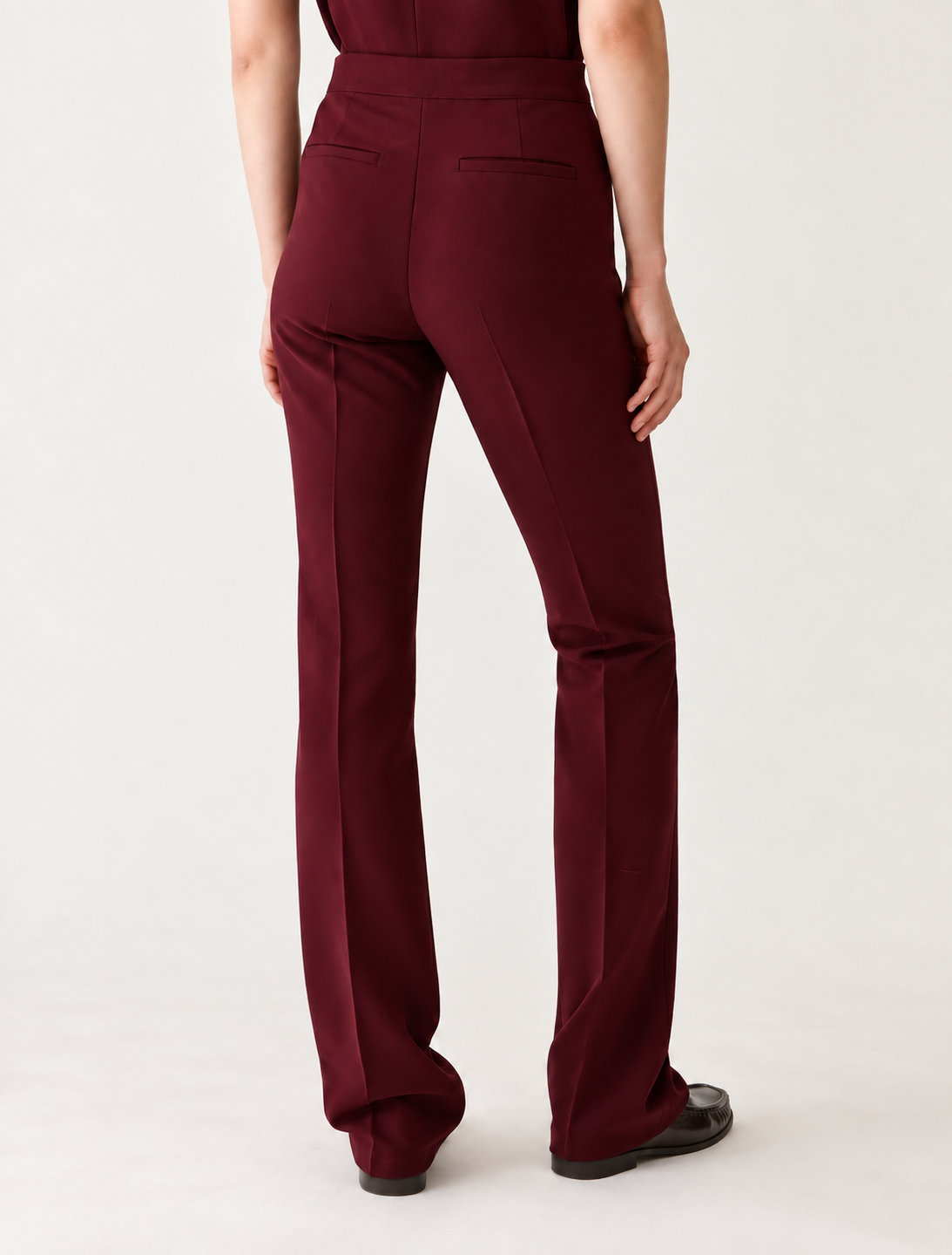 Pennyblack Technical Fabric Trousers  Burgundy