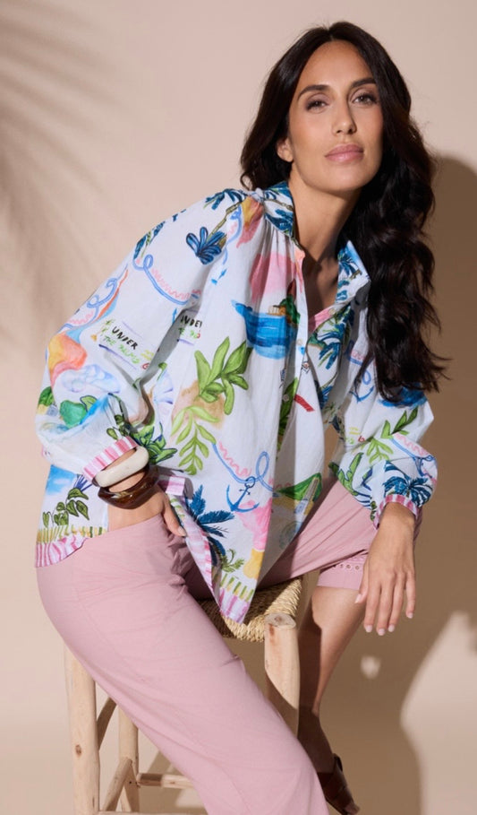 Fuego Riviera Doodle Shirt