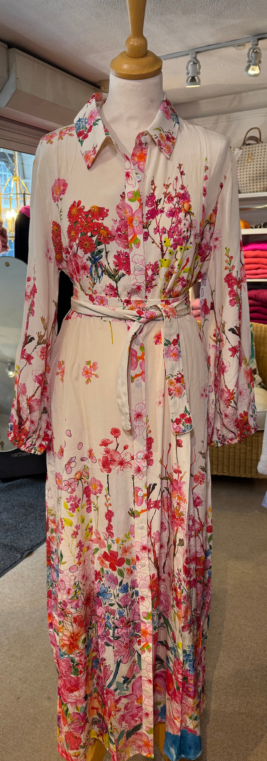 Inoa Silk Mahonia dress   Jardin Magnifique