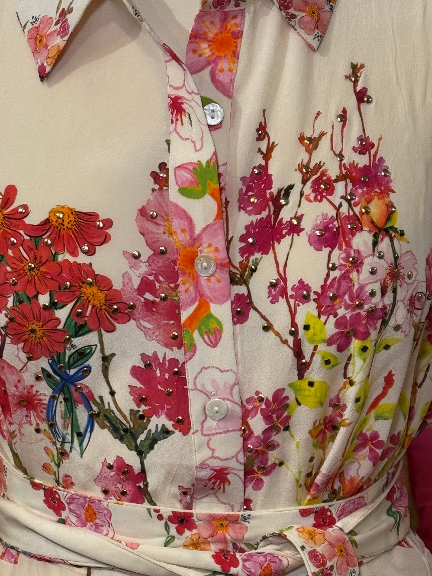 Inoa Silk Mahonia dress   Jardin Magnifique