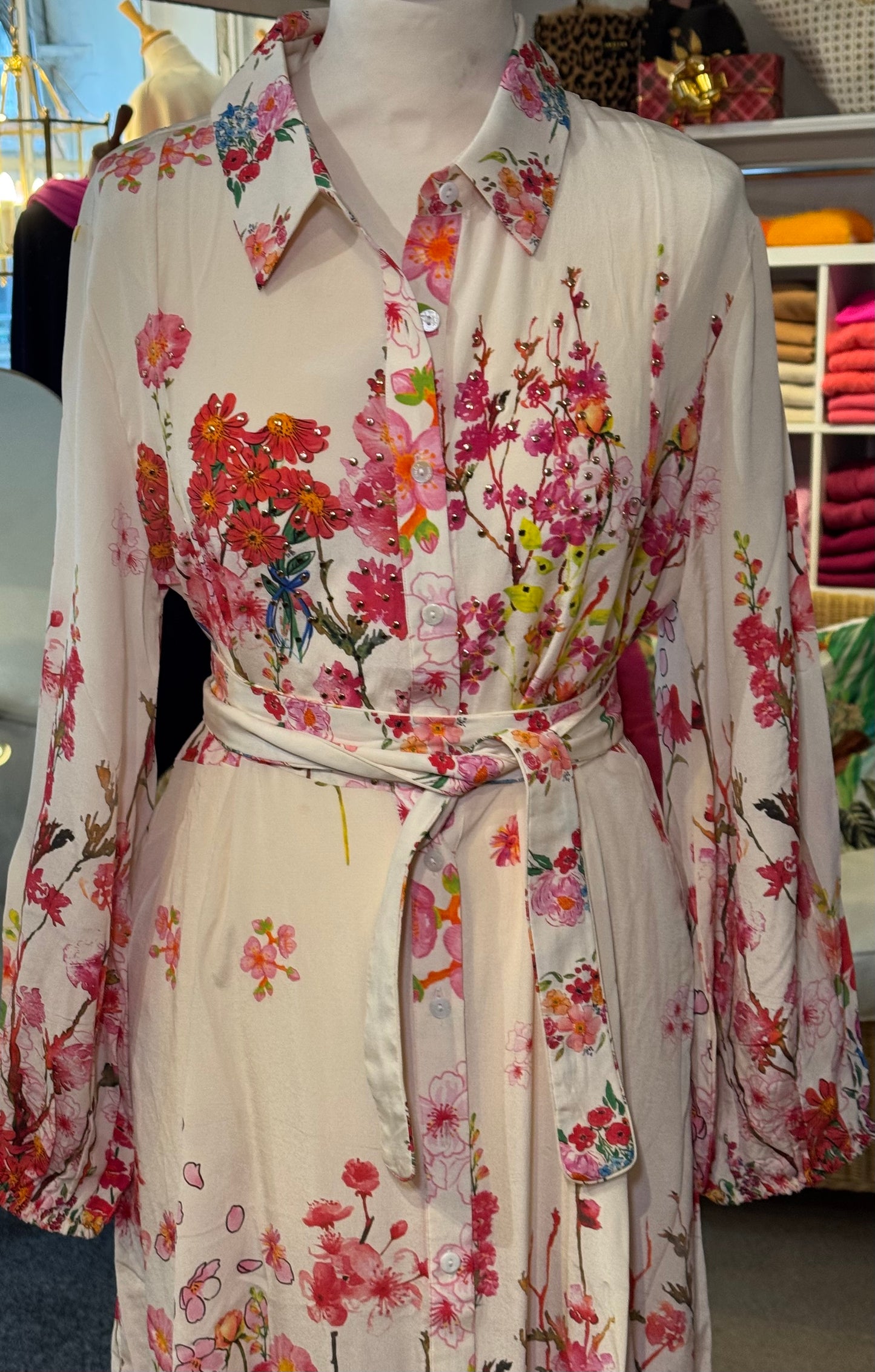 Inoa Silk Mahonia dress   Jardin Magnifique