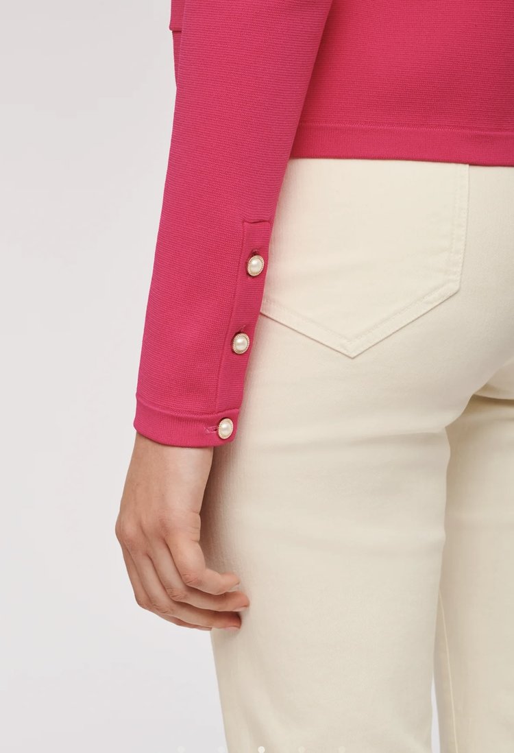 Weill Fuchsia Beaded Cardigan