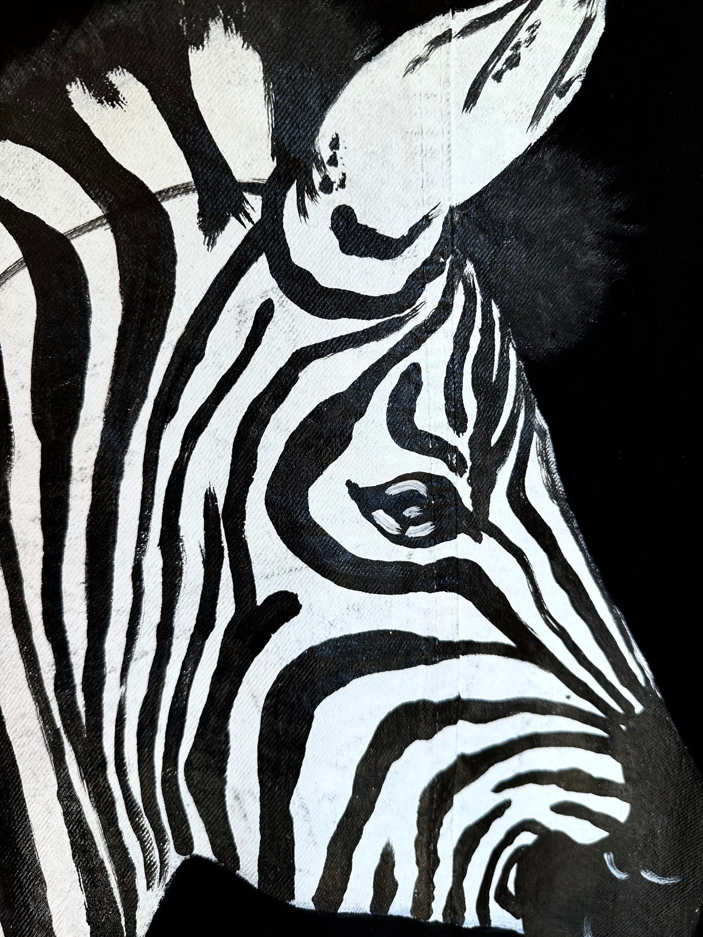 Sorena Hand-Painted Denim Jacket