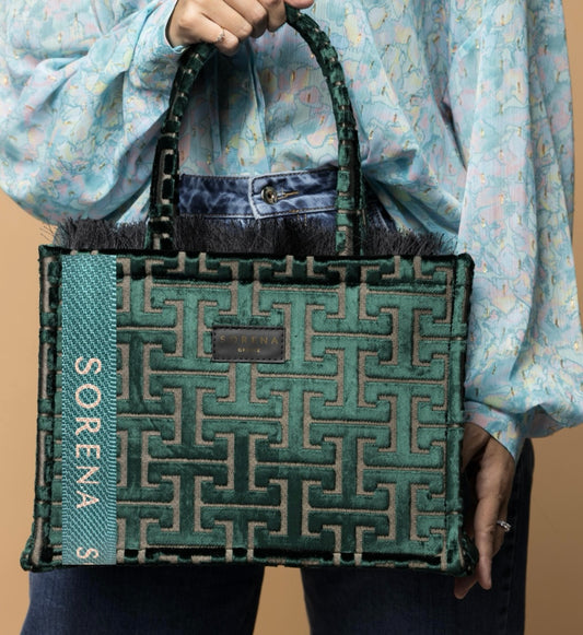 Sorena Nafsika Green Tote