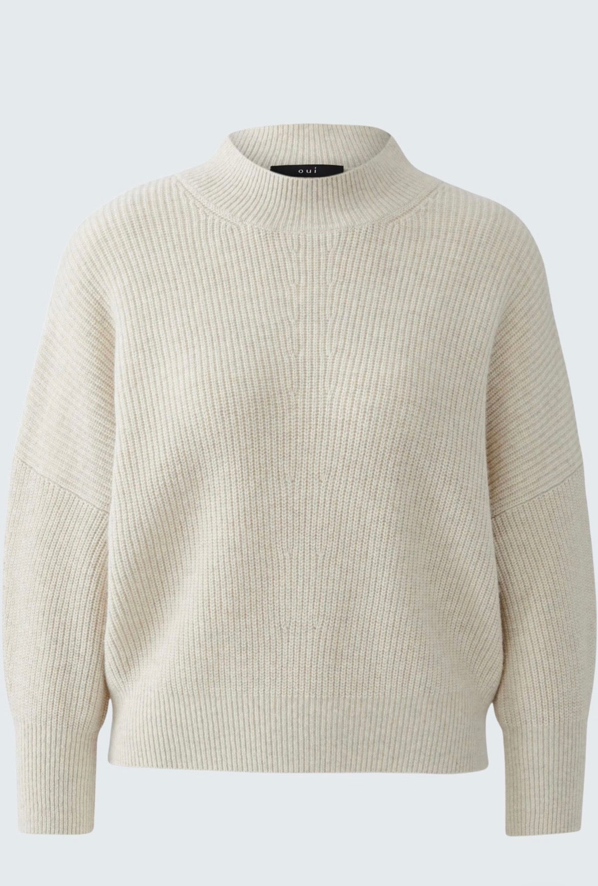 Oui Pullover in Light Beige