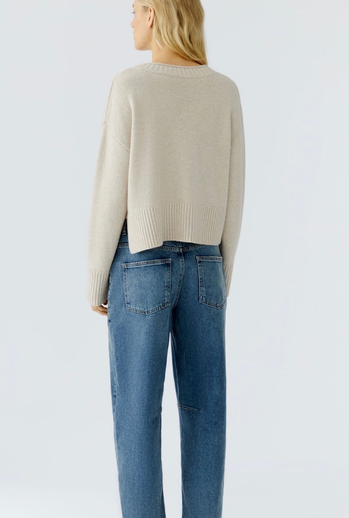 Oui Light Beige Pullover