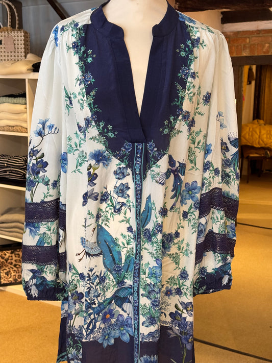 Inoa Allium Flowers Blue Dress
