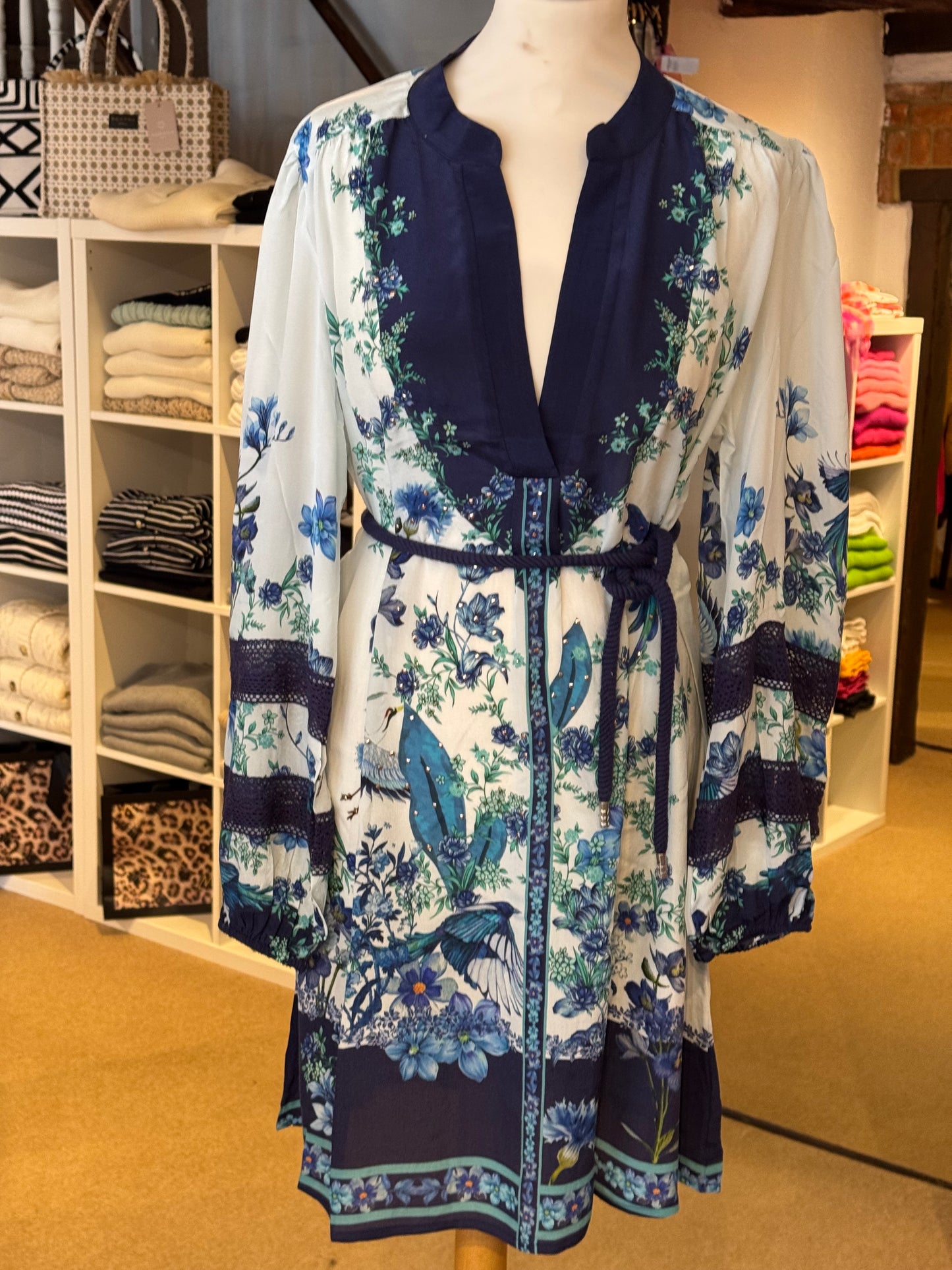 Inoa Allium Flowers Blue Dress
