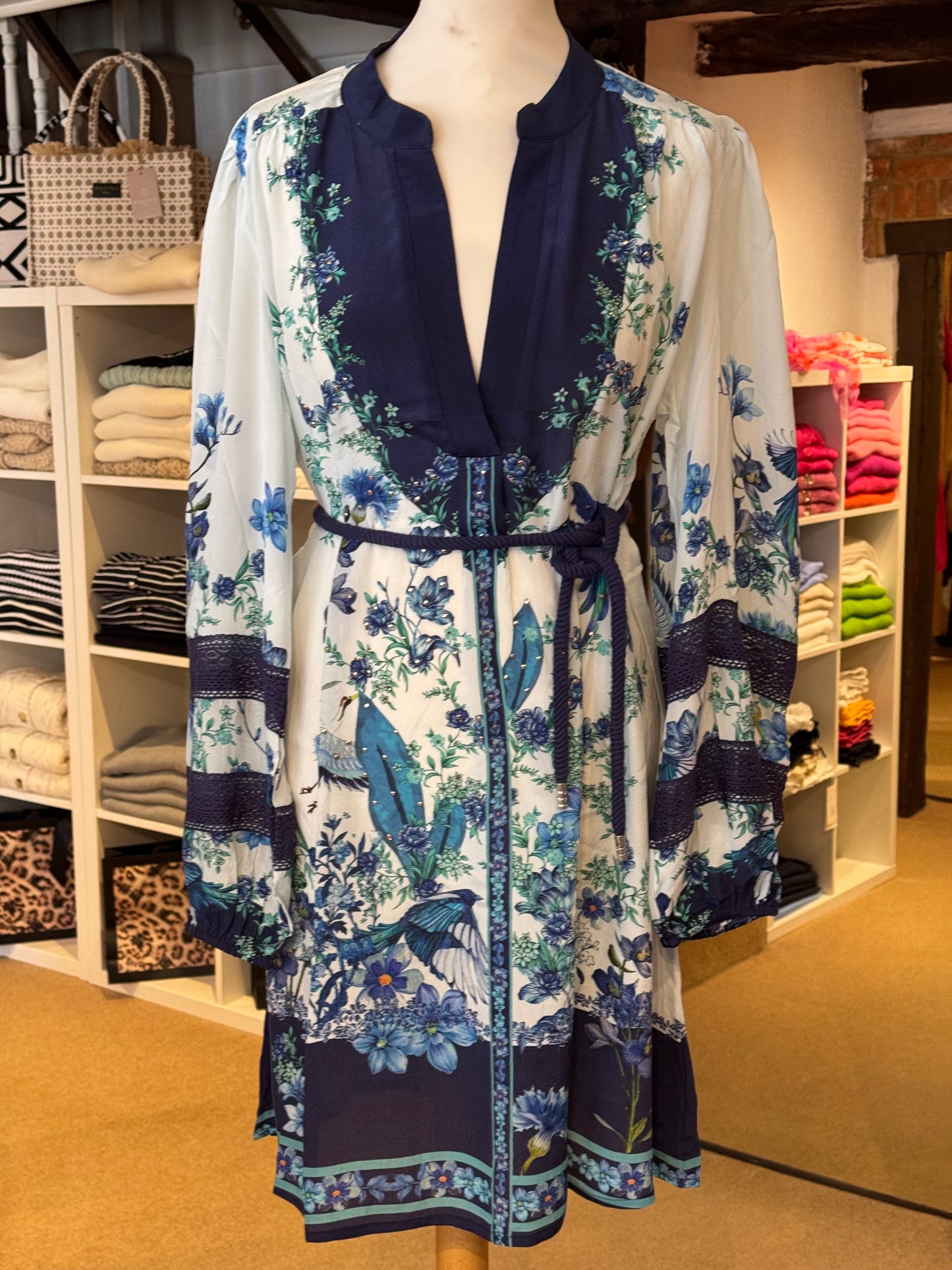 Inoa Allium Flowers Blue Dress