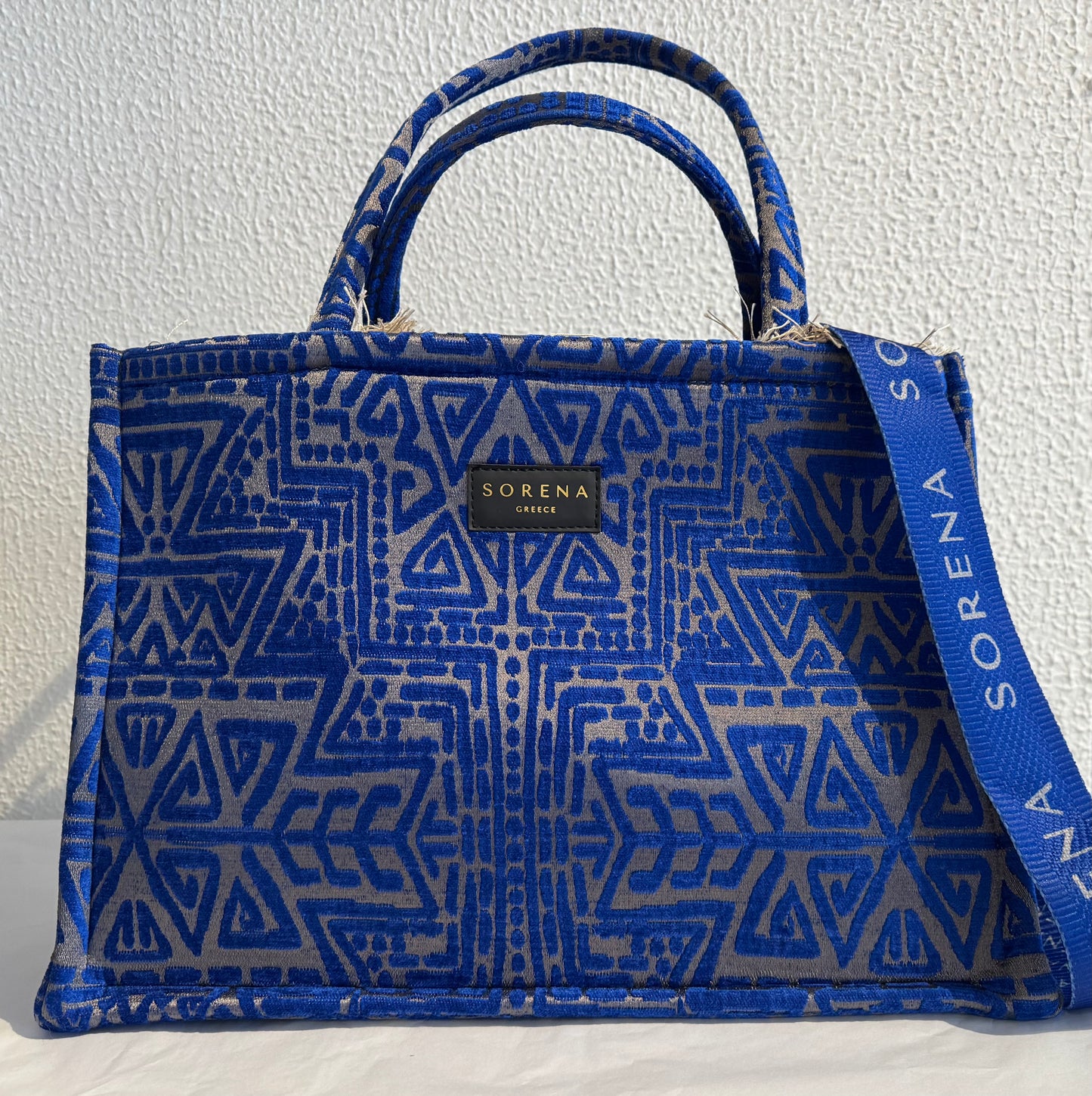 Sorena Blue Poliaigos Big Tote Bag
