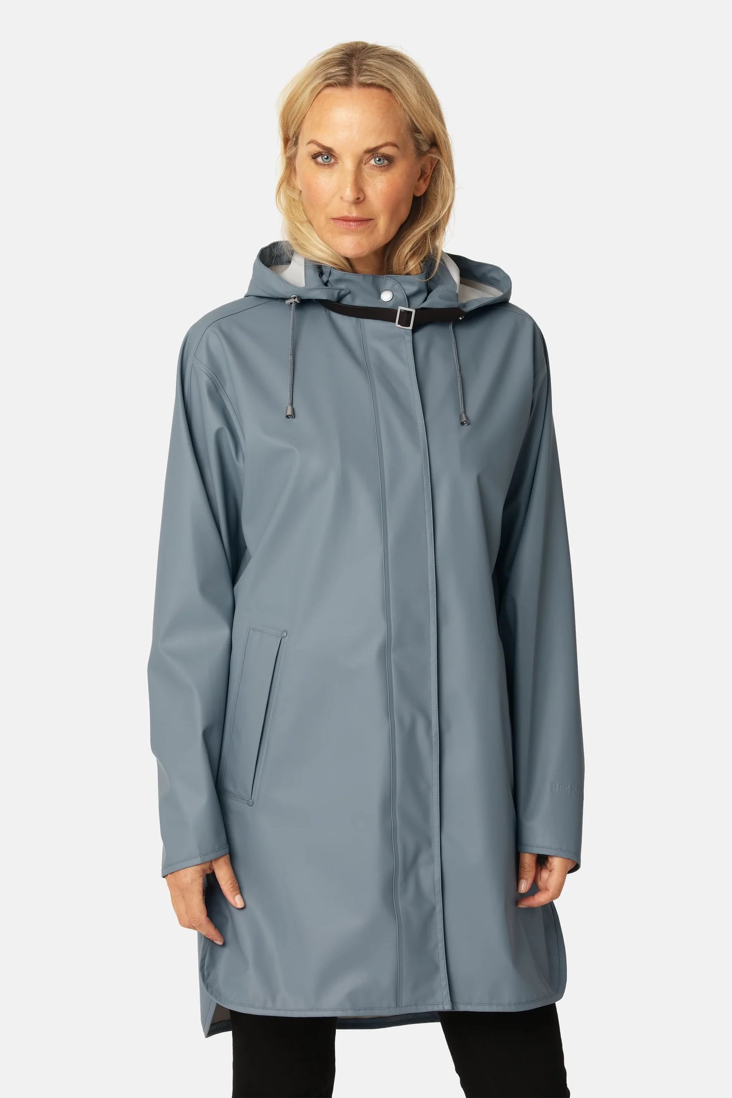 Ilse Jacobsen Grey Blue Raincoat