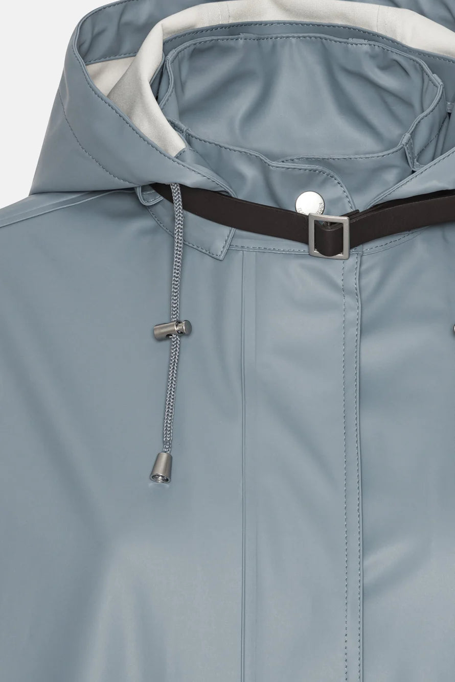 Ilse Jacobsen Grey Blue Raincoat