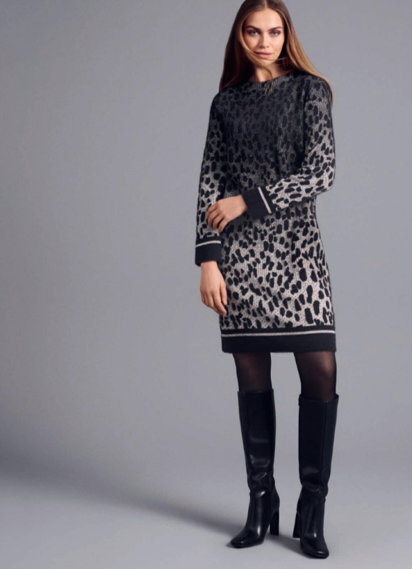 Faber Leopard Knitted Dress