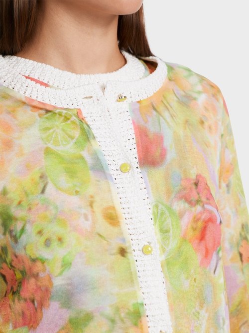 Marc Cain Floral Fruit Cardigan