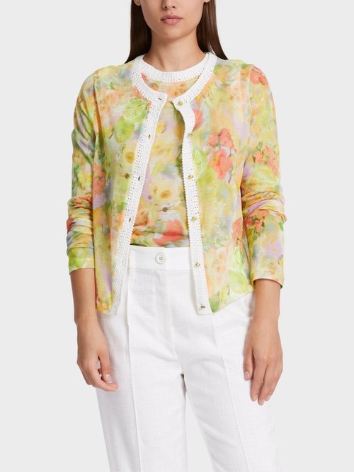 Marc Cain Floral Fruit Cardigan